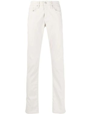 FRAME Straight Trousers - White