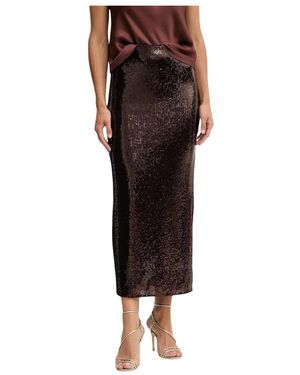 Patrizia Pepe Sequin Tulle Midi Rok - Zwart