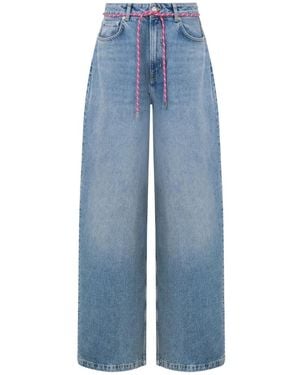 Moschino Straight Jeans - Bleu