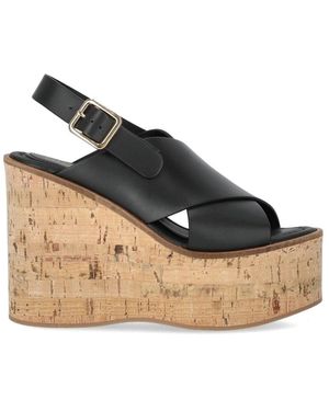 Paloma Barceló Wedges - Metálico