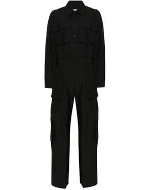 Alexander Wang Zwarte Katoenmix Ripstop Jurk