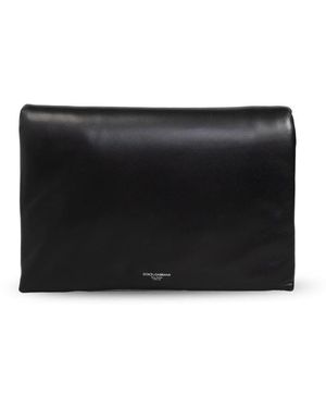 Dolce & Gabbana Leder-schultertasche - Schwarz