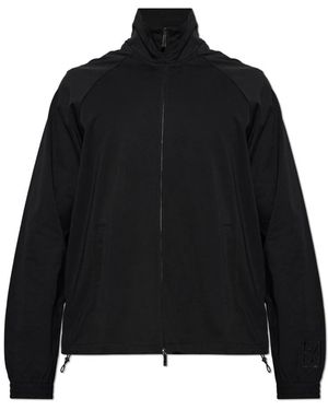 Emporio Armani Sweatshirt Met Geborduurd Logo Op De Mouw - Zwart