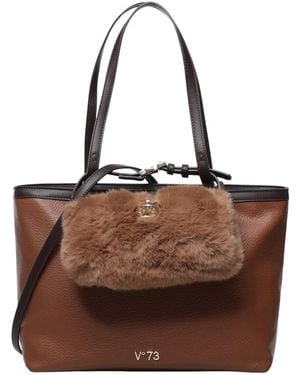 V73 Tote Bags - Marrone