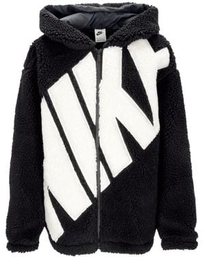 Nike Faux Fur & Shearling Jackets - Black