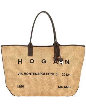 Hogan Tote Bags - Natural