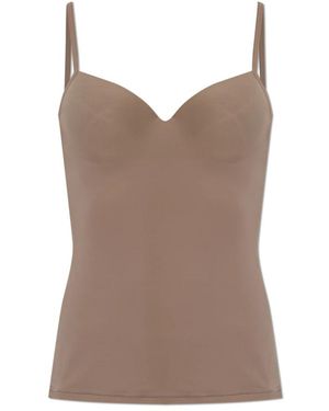 Hanro Allure Padded Bra-Camisole - Bruin