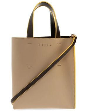 Marni Tassen ,Leer Museo Mini Bag - Naturel