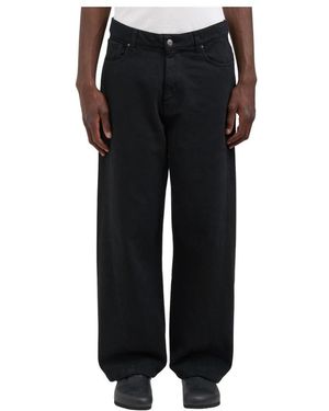 Paura Twist Denim Baggy - Zwart