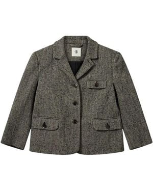 THE GARMENT Jassen ,Bruin ,Katoen York Fitted Jacket - Grijs