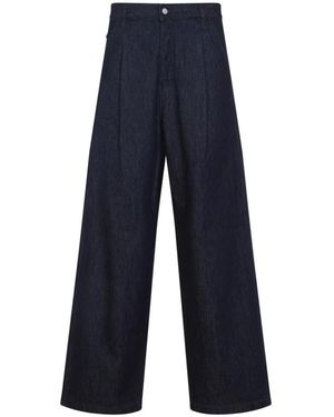 Dries Van Noten Wide Leg Blue