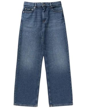 Ganni Jeans ,Blauw ,Denim Izey Heavy Denim Jeans