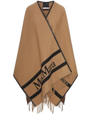 Max Mara Jassen ,Bruin ,Wol Mxaaris Cape