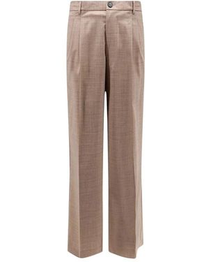 Amaranto Wide Trousers - Brown