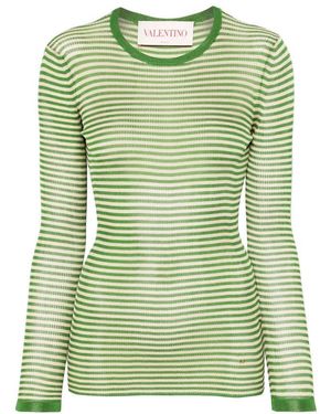 Valentino Garavani Round-Neck Knitwear - Green