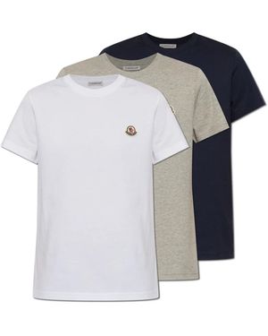 Moncler Tops ,Veelkleurig ,T-Shirts - Blauw
