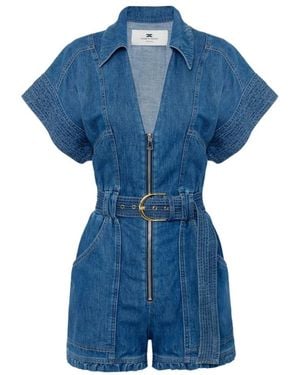 Elisabetta Franchi Playsuits - Azul