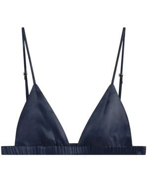 Frankie Shop Ondergoed ,Blauw ,Satijn Nina Satin Bralette