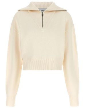 Coperni Pullover Mit Durchgehendem Reißverschluss - Natur