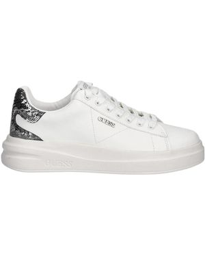 Guess Schoenen ,Grijs ,Leer Elbina 10 Sneakers - Wit