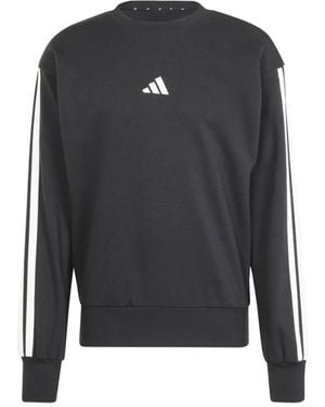 adidas Fitness ,Zwart ,Katoen Essentials 3-Stripes French Terry Sweatshirt