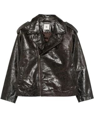 THE GARMENT Margo Leder-Bikerjacke - Schwarz
