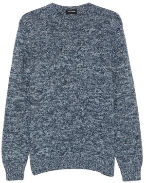 Tagliatore Truien & Vesten ,Blauw ,Wol Ronde Hals Gebreide Kleding