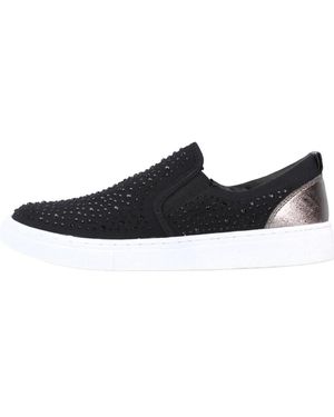 Lumberjack Schoenen ,Zwart ,Trendy Slip-On Damessneakers