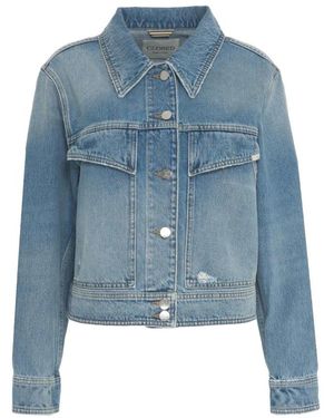 Closed Jassen ,Blauw ,Denim Blauwe Cropped Denim Jack