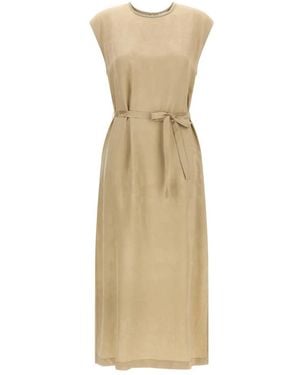 Peserico Midi Dresses - Neutro