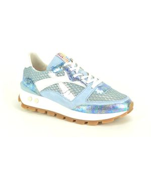 Floris Van Bommel Schoenen ,Blauw ,L.Blauw Combi Runner N