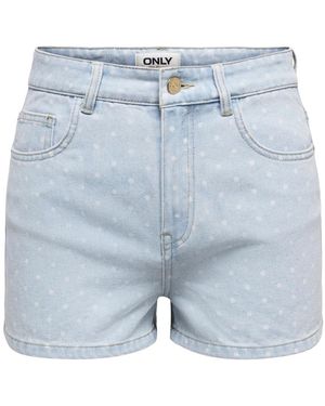 ONLY Korte Broeken ,Blauw ,Denim Denim Shorts