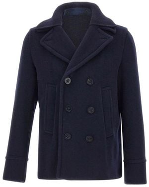 Paul & Shark Double-Breasted Coats - Blauw
