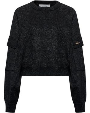 Silvian Heach Round-Neck Knitwear - Black