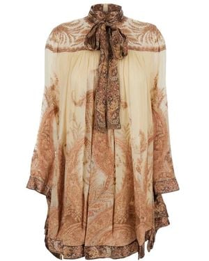 Zimmermann Short Dresses - Brown
