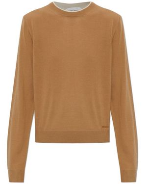 Versace Round-Neck Knitwear - Marron