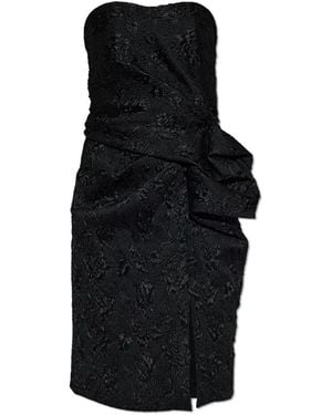 Balmain Drapiertes Kleid - Schwarz