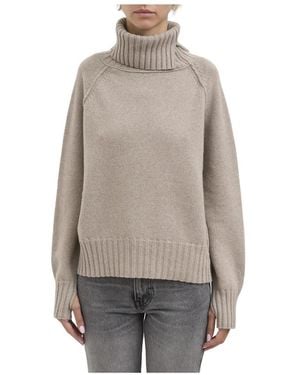 Isabel Benenato Cashmere Knitwear - Grey