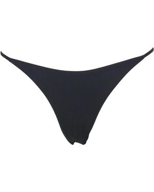 Pinko Badmode ,Zwart ,Polyester Slip Bikini Balcone Met Logo - Blauw