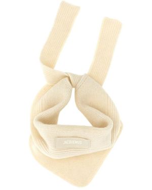Jacquemus Winter Scarves - Natural