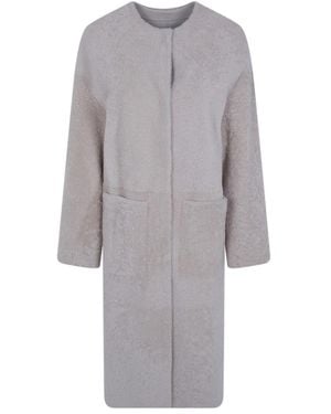 Blancha Single-Breasted Coats - Gris