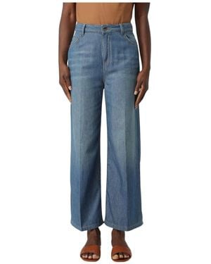 Kaos Wide Jeans - Blu