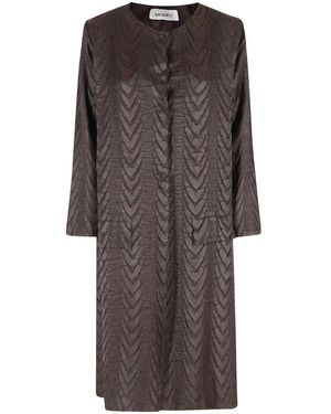MEIMEIJ Single-Breasted Coats - Brown