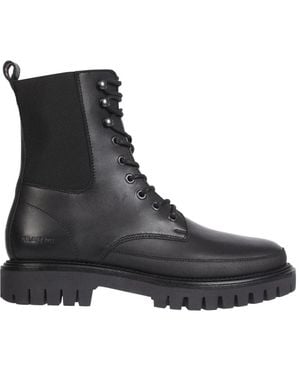 Tommy Hilfiger Lace-Up Boots - Black