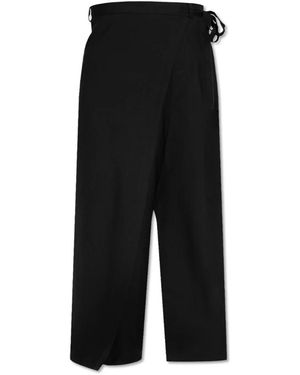 MM6 by Maison Martin Margiela Wide Trousers - Nero
