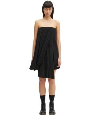JW Anderson Draped Bustier Mini Dress - Schwarz