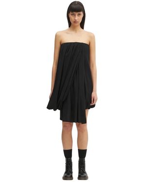 JW Anderson Jurk Met Bustier En Draperie - Zwart