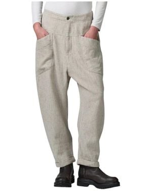 Transit Herringbone Comfort Fit Hosen - Grau