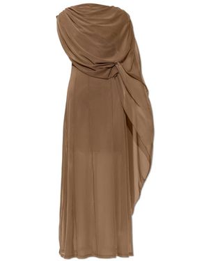 Gestuz Kleedjes ,Bruin ,Chiffon Gzmaddin Dress