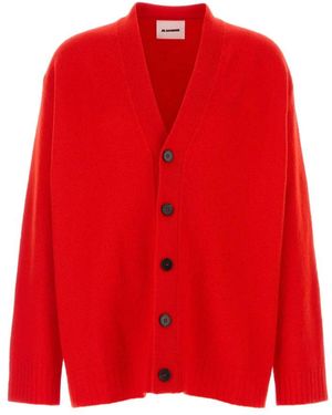 Jil Sander Cardigans - Red